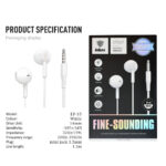 ECOUTEUR FILAIRE INKAX EP-35 – Image 2