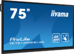 ECRAN TACTILE IIYAMA PROLITE TE7512MIS-B1AG 75” 4K UHD IPS 60HZ.