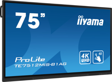 ECRAN TACTILE IIYAMA PROLITE TE7512MIS-B1AG 75” 4K UHD IPS 60HZ.
