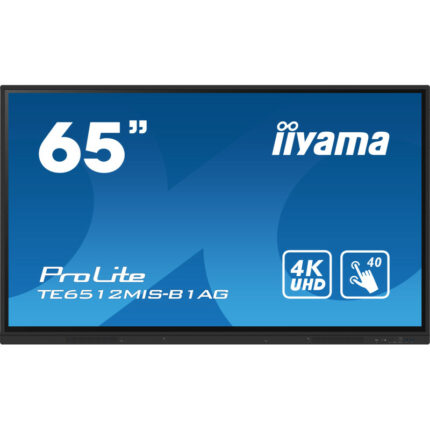ECRAN TACTILE IIYAMA PROLITE TE6512MIS-B1AG 65” 4K UHD IPS 60HZ.