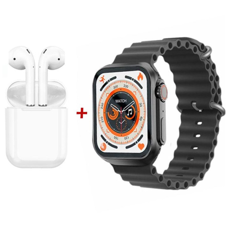 pack-de-montre-connectee-t99-airpods-noir-prix-tunisie