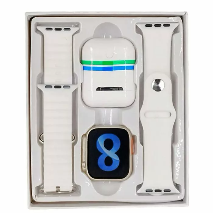 coffret-montre-connectee-w26-ultra-max-airpods-silver1