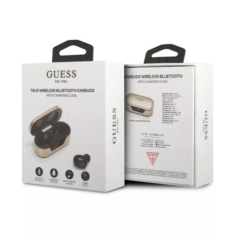 ecouteur-bluetooth-guess-beige 4