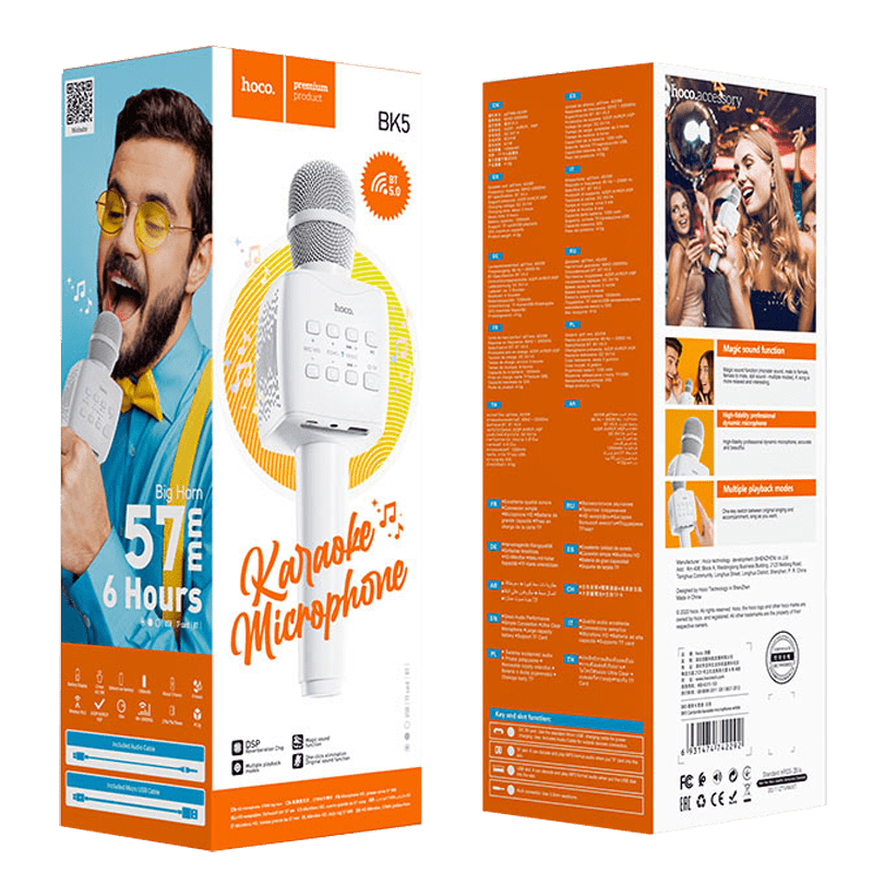 microphone-karaoke-hoco-bk5-cantando