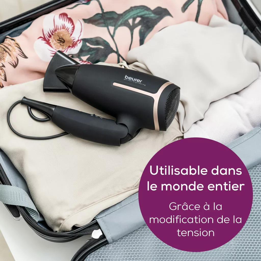 Sèche-Cheveux de Voyage Beurer HC 25 Noir Prix Tunisie