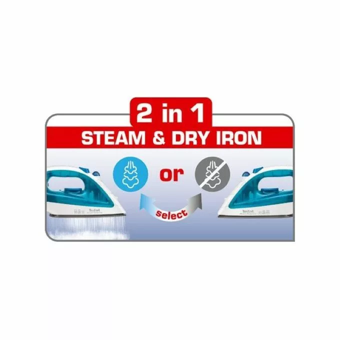 Fer à repasser vapeur Tefal ESSENTIAL 1200 W Blanc Bleu 7