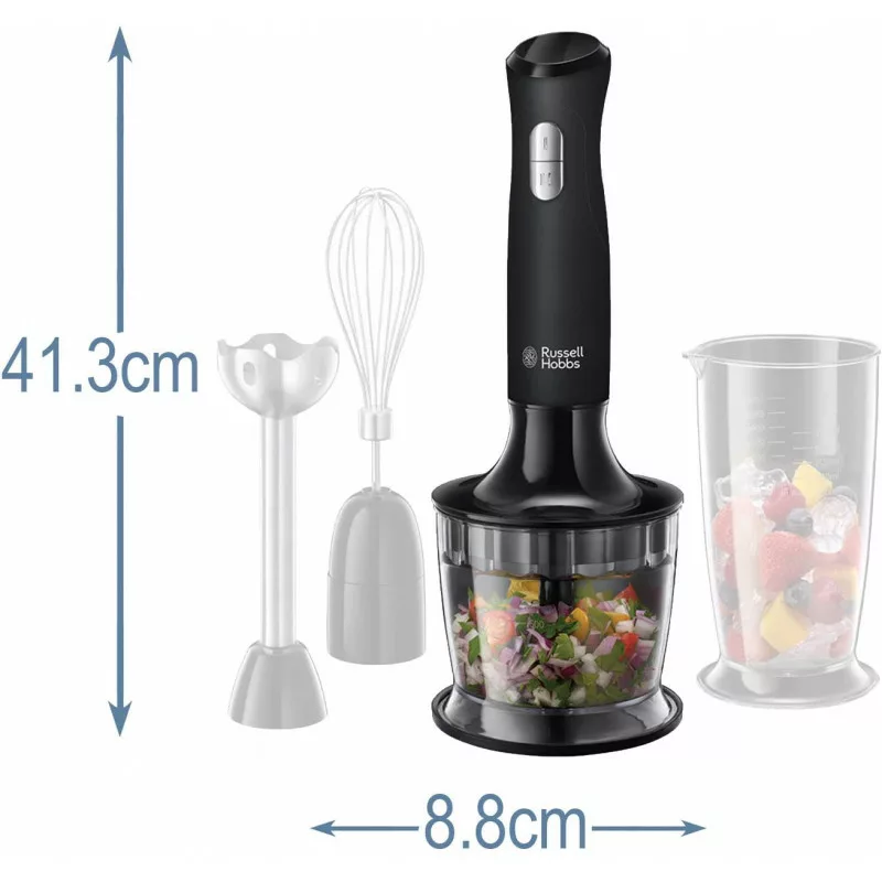 MIXEUR PLONGEANT MULTIFONCTIONS 3-EN-1 MATTE BLACK - 500W
