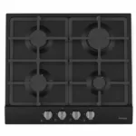 PLAQUE DE CUISSON ENCASTRABLE FOCUS F408B 4 FEUX 60 CM - NOIR.