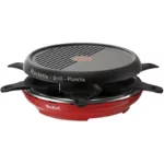 RACLETTE MULTIFONCTION COLORMANIA 3EN1 TEFAL RE12A512 850W - NOIR ET ROUGE.