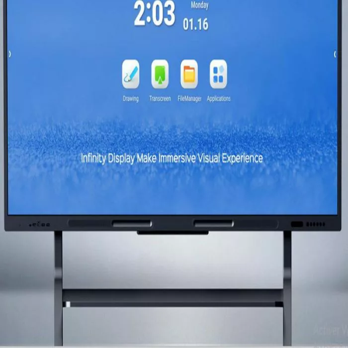 ecran-interactif-tactile-telefunken-avec-support amovible