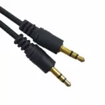 CABLE AUDIO JACK 3,5 MM MALE/MALE 1M - NOIR