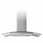 HOTTE DECORATIVE 90CM INOX + VITRE FOCUS.