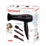 SECHE CHEVEUX PRO TECHWOOD TCO-6075 2200W - NOIR – Image 2