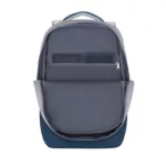 SAC A DOS ANTIVOL POUR PC PORTABLE 17.3" RIVACASE 7567 - GRIS ET BLEU – Image 2