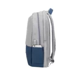 SAC A DOS ANTIVOL POUR PC PORTABLE 17.3" RIVACASE 7567 - GRIS ET BLEU – Image 4