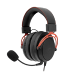 MICRO CASQUE GAMER FILAIRE WHITE SHARK GORILLA GH-2341- NOIR ET ROUGE