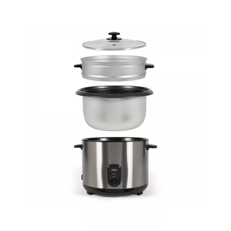 cuiseur-a-riz-et-vapeur-acier-inoxydable-livoo-doc293-1000w-inox 1