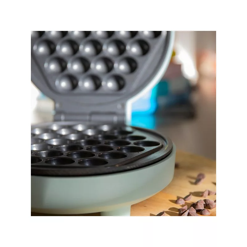 gaufrier-bubble-electrique-livoo-1000w-bleu-ciel 2
