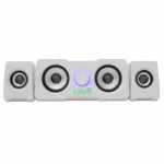 HAUT-PARLEUR GAMER 2.2 WHITE SHARK MOOD RGB - BLANC