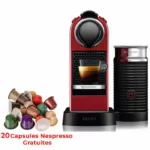 MACHINE A CAFE NESPRESSO CITIZ ET MILK C123 - ROUGE.