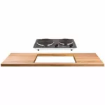 PLAQUE DE CUISSON DOUBLE ENCASTRABLE LIVOO - DOC168N. – Image 3