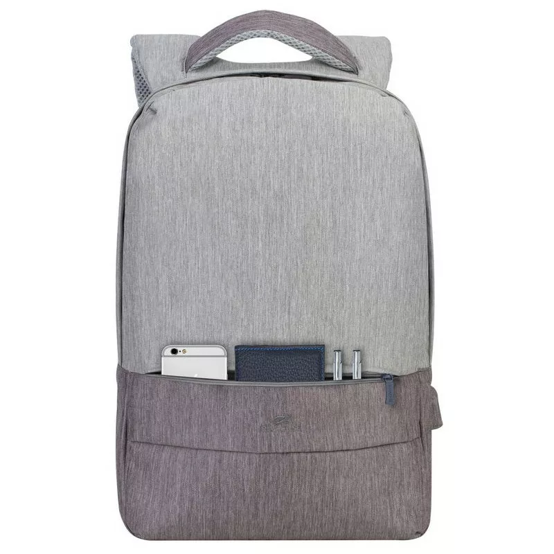 sac-a-dos-antivol-pour-pc-portable-156-rivacase-7562-gris-et-moka 5