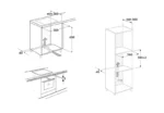 FOUR ENCASTRABLE ELECTRIQUE ARISTON -66L -5 PROGRAMMES -1500W-NOIR. – Image 3