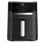FRITEUSE GRILL SANS HUILE 2EN1 MOULINEX EZ505810 + GRILL DIGITAL 1400 W - NOIR. – Image 4