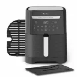 FRITEUSE SANS HUILE MOULINEX EZ801810 6.5 L + GRILL DIGITALE NOIR .