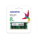 BARRETTE MEMOIRE SODIMM POUR PC PORTABLE ADATA 8 GO DDR4 3200 MHZ.