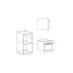 FOUR ENCASTRABLE ELECTRIQUE MULTIFONCTION FIDCN502 CANDY 65 LITRES -NOIR. – Image 2