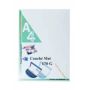 RAME PAGE DE GARDE A4 COUCHE MAT 170G 100F