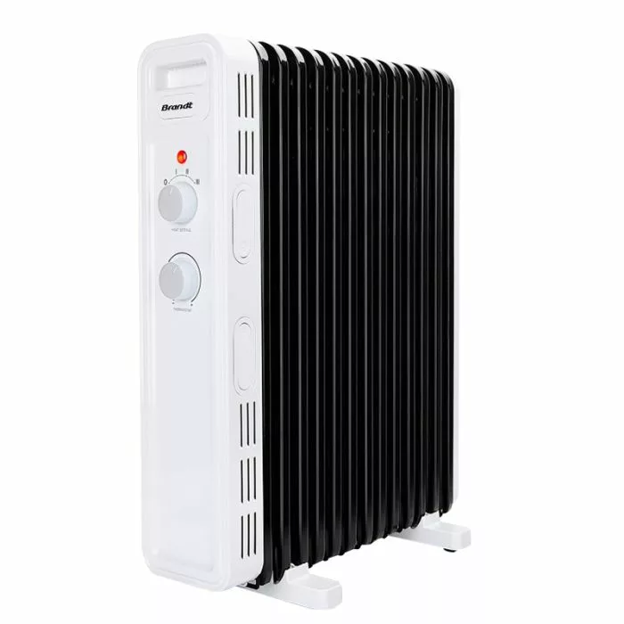 Radiateur Bain dHuile BRANDT RBH13BBW 13 Éléments 2500W Noir