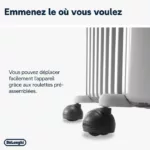 RADIATEUR BAIN D'HUILE DELONGHI TRRS1225 12 ELEMENTS 2500W - BLANC. – Image 3