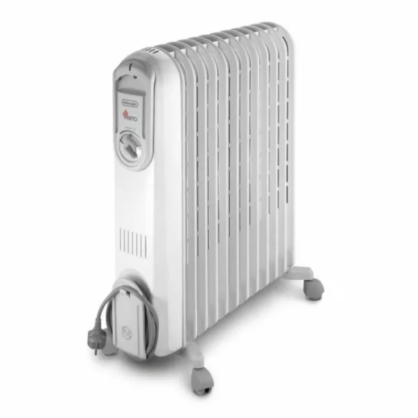 Radiateur Bain dHuile DELONGHI V551225 12 Éléments 2500W - Blanc
