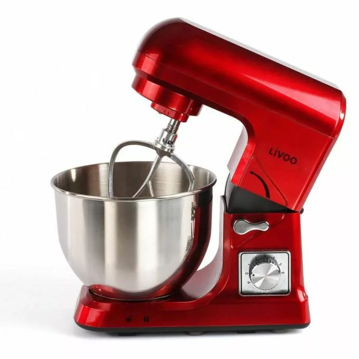 Robot Pétrin Multifonction LIVOO DOP190R 1000W - Rouge1