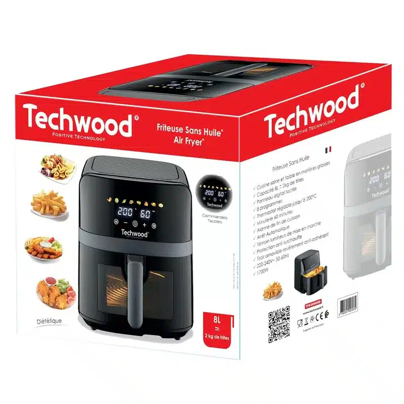 Air Fryer Techwood TFR-806SHD 1700W 8L Noir5