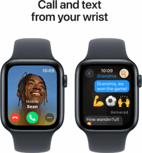 APPLE WATCH SE GPS 4MM NOIR ALU AVEC BANDE NOIR