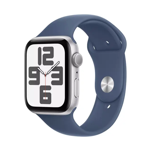 APPLE WATCH SE GPS 4MM SILVER ALU AVEC BANDE DENIM M/L