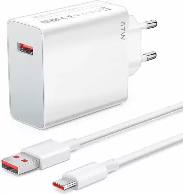 CHARGEUR RAPIDE 67W AVEC CABLE USB C 1M XIAOMI_prix_tunisie