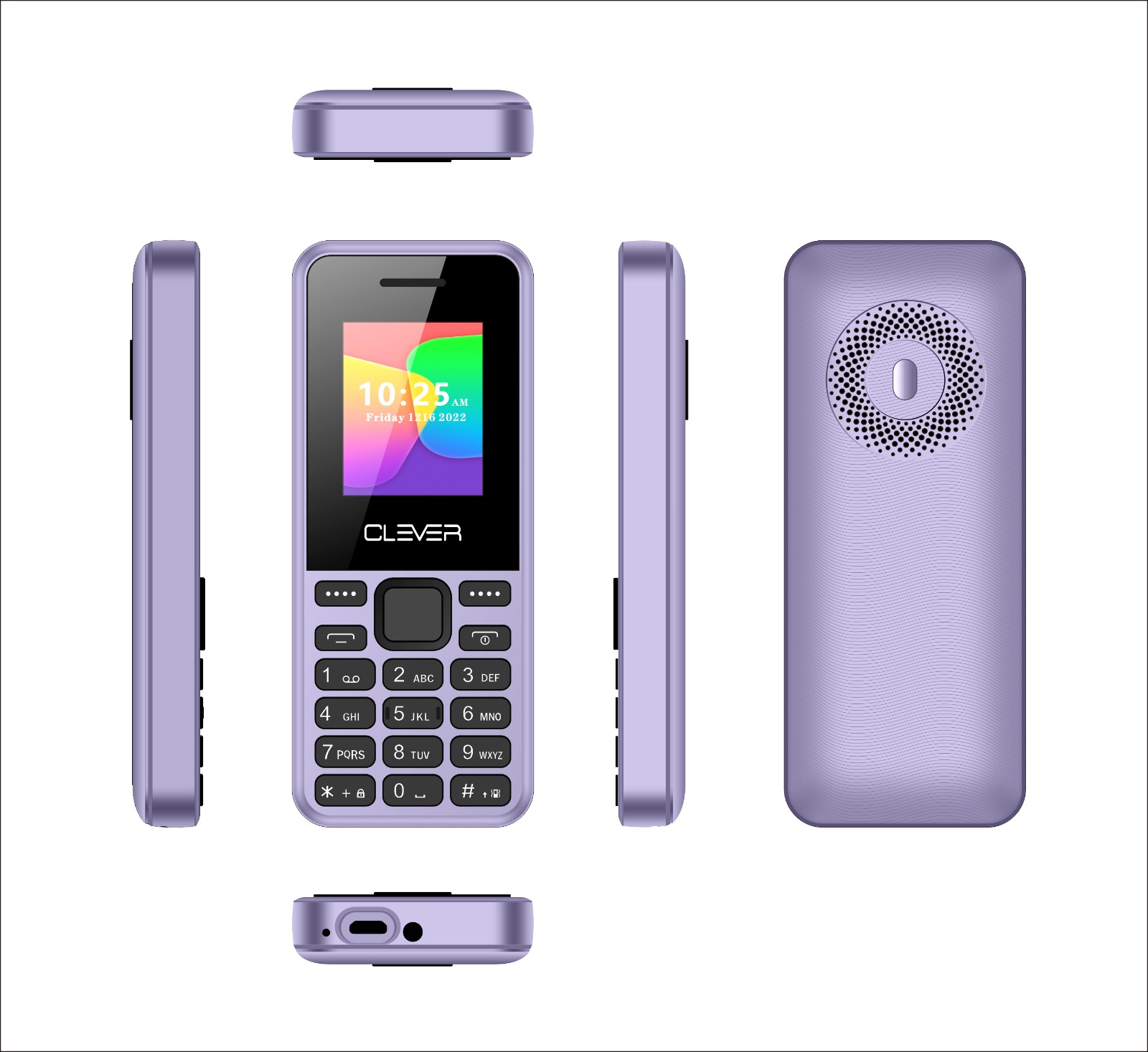TELEPHONE CLEVER C4 PURPLE_prix_tunisie