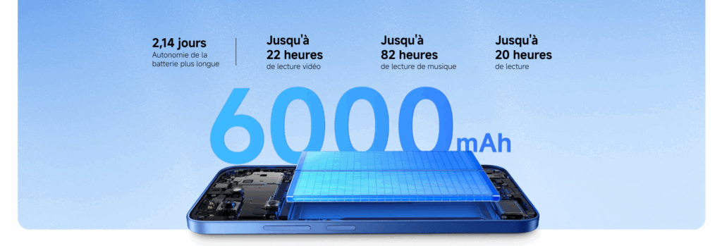 batterie 6000 mAh