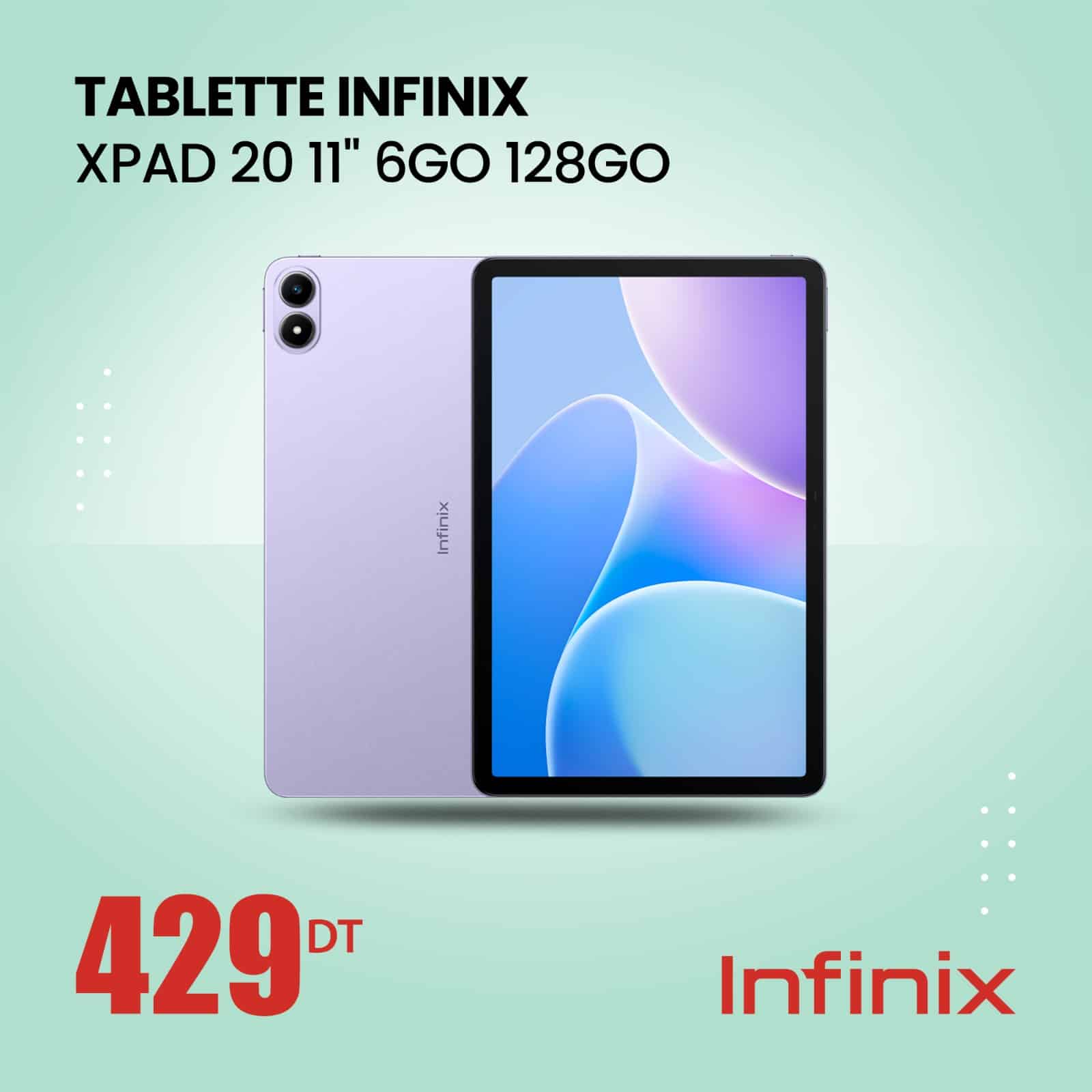 tablette infinix ipad 20 6/128