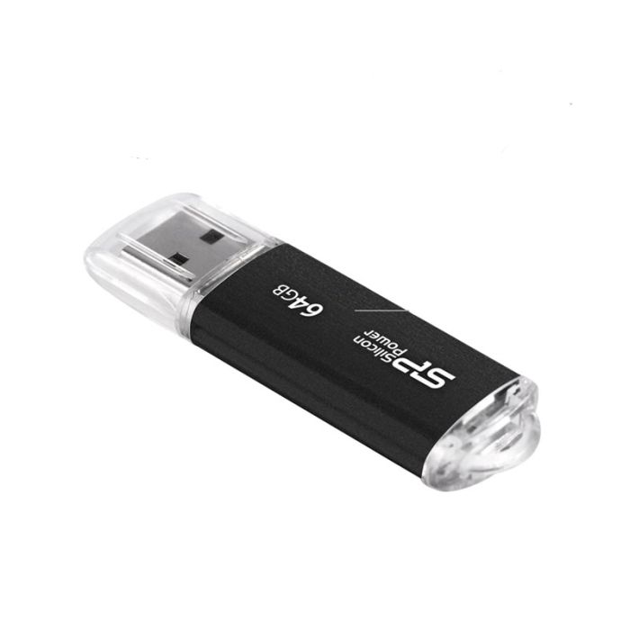 cle-usb-silicon-power-ultima-u02-64go-usb-2-0-noir