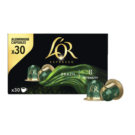 PAQUET DE 30 CAPSULES CAFE L’OR COMP NESPRESSO BRAZIL