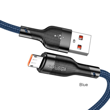 CABLE CHARGEUR KAKUSIGA KSC-991 3A POUR IPHONE BLEU