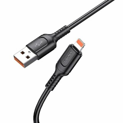 CABLE CHARGEUR KAKUSIGA KSC-991 3A POUR IPHONE NOIR