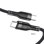 CABLE CHARGEUR KAKUSIGA KSC-991 3A TYPE-C VERS TYPE-C NOIR