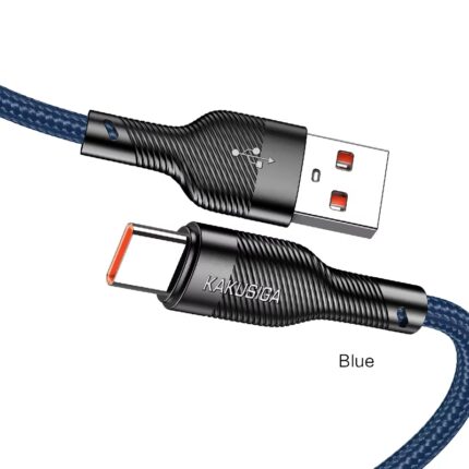 CABLE CHARGEUR KAKUSIGA KSC-991 5A TYPE-C BLEU