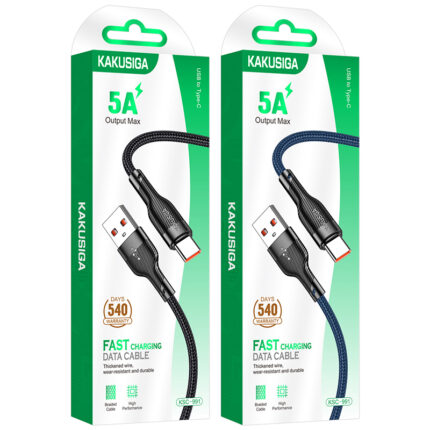 CABLE CHARGEUR KAKUSIGA KSC-991 5A TYPE-C BLEU